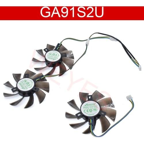 Brand NEW Graphics Card Fan GA91S2U PFTA 0.40A 4P Dimension 85mm for GTX 1060 1070 1070Ti 3G 6G 8G P106-100 Video card fan
