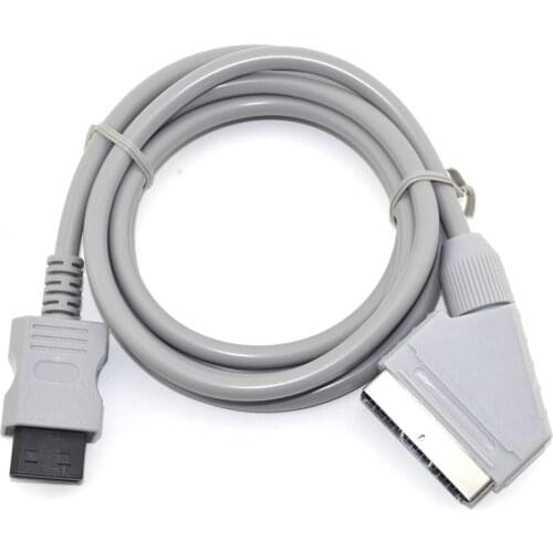 1pc High Quality Real RGB Scart Video HD HDTV AV Cord Cable RGB SCART LEAD for Nintendo Wii Console Video Game