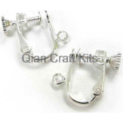 60pcs Clip On Screw Back Earring Findings Silvertone/Goldtone/bronze tone you choose