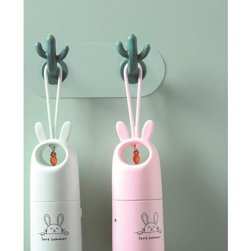 2Pcs /4Pcs Cactus hook Nordic style creative traceless hook wall decoration wall hanging no punching bathroom hook 6 * 6cm