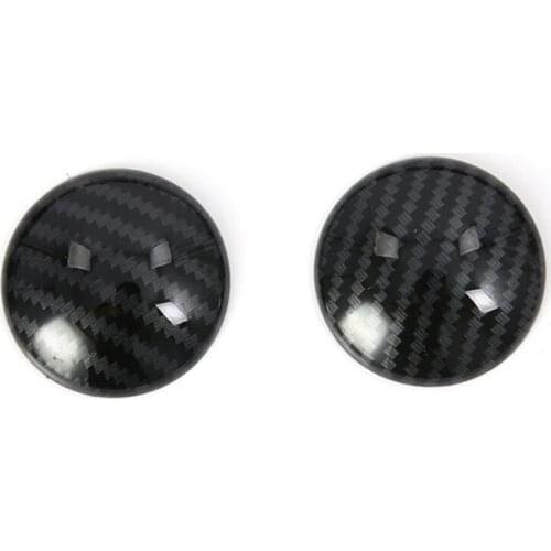 2Pcs Carbon Fiber MT Gear Shift Knob Cover Trim Housing Sticker for Mini Cooper F54 F55 F56 F60 Car Accessories