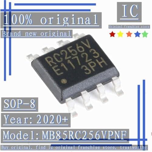 2020+ 100% Brand new original 2PCS-10PCS MB85RC256VPNF SOP-8 256Kbit I2C interface FRAM/ferroelectric memory