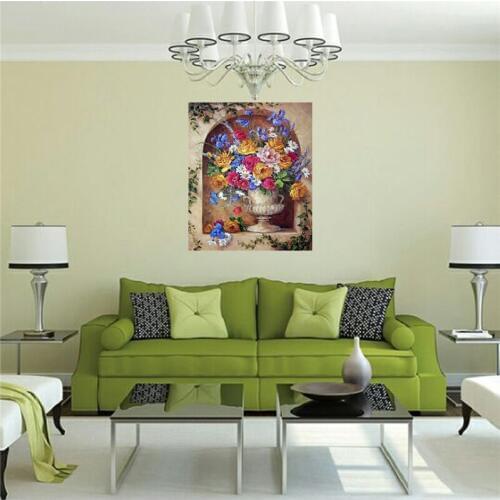 3D Diamond Embroidery Flowers picture of Rhinestone Mosaic 5D DIY Diamond Painting Full square /Round Handmade Decor Art FG1121