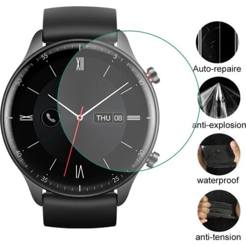 5pcs Soft TPU Protective Film For Amazfit GTR 2 LTE/eSIM/2e GTR2/E Watch Full Screen Protector Cover GTR2e Smartwatch Protection