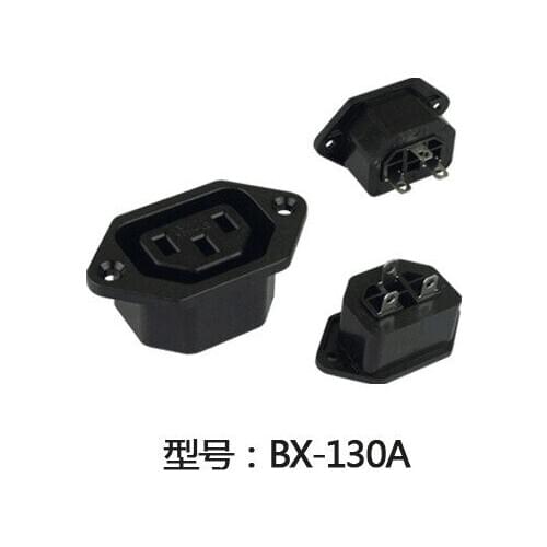 50Pcs IEC320 C13 Female 3Hole AC250V/10A Screw Type Power Inlet Socket