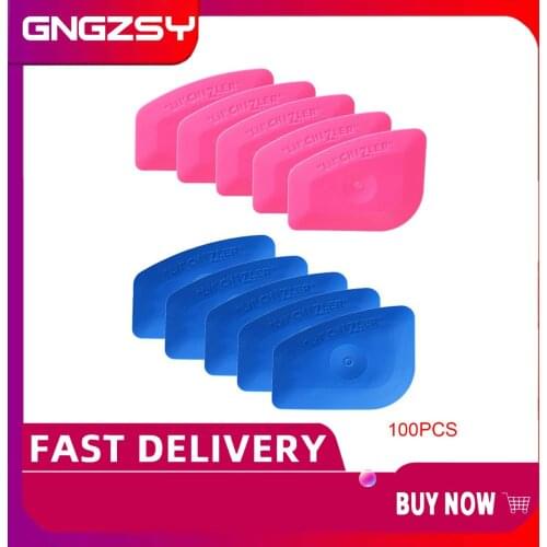 100P Car Tools Window Tints Carbon Fiber Foil Car Wrap Vinyl Film Pink Scraper Squeegee Auto Install And Household Cleaning Tool