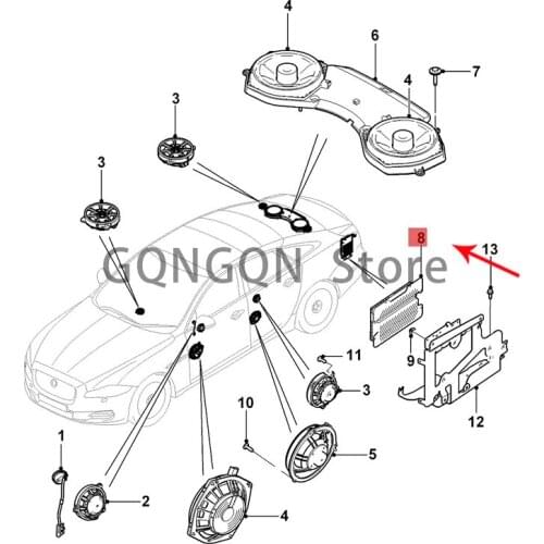 CAR amplifier 2010 -2021 Jag ua rf-p ace xj xe xf intake sensor temperature control switch thermal sensitive application