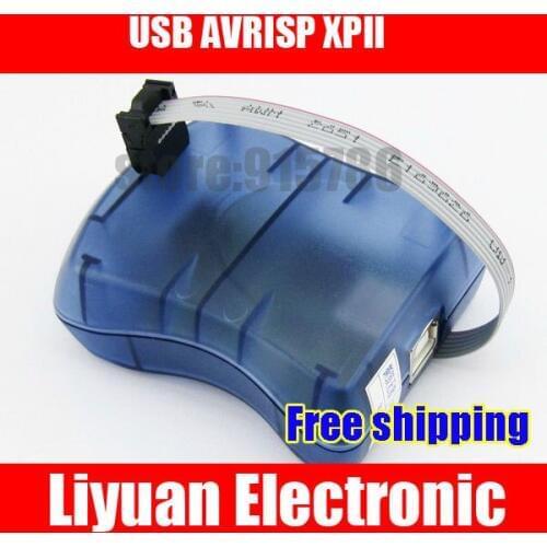 Free shipping USB AVRISP XPII / compatible AT AVR ISP mkII AVRISPmkII / support ISP PDI AVR Studio4/5/6
