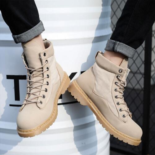 Winter Ankle Boots Men Leather Shoes Fashion Outdoor Boots For Man Autumn Black British Footwear Zapatos De Hombre Buty Meskie