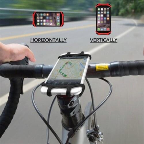 Motorcycle Rearview Mirror Phone Bracket Bicycle Bike Choose Navigation Mobile Holder Silicone Color 5 Can D2M9