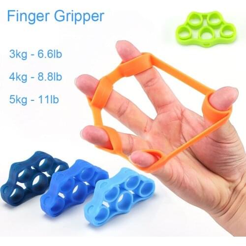 Hand Gripper Silicone Finger Expander Exercise Hand Grip Wrist Strength Trainer Finger Exerciser Resistance Bands Fitness