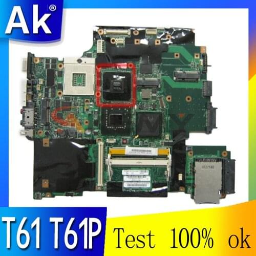 Akemy 42W7876 44C3928 for lenovo IBM thinkpad T61 T61P laptop motherboard 965PM DDR2 15.4 Inch 128M graphics