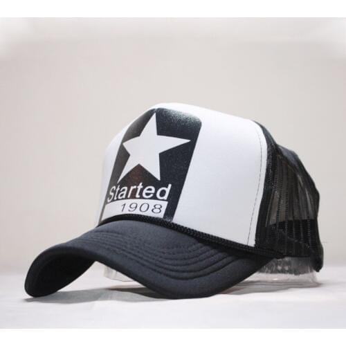 Fashion adult summer breathable five-pointed star mesh hat baseball cap men and women visor outdoor travel sun hat snapback hat