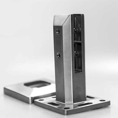 Stainless Steel Pool Fence Frameless Stair Railing Handrail Base Mount Duplex 2205 Glass Spigot