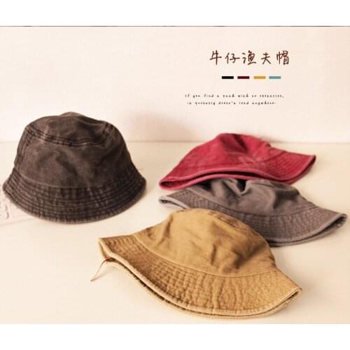 Kids Washed Bucket Hats Summer Sun Protection Wide Brim Outdoor Play Travel Hats 2-6Years