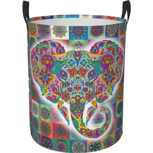 Elephant Stand Laundry Basket Toy Storage Box Super Large Bag Cotton Washing Dirty Clothes Big Basket