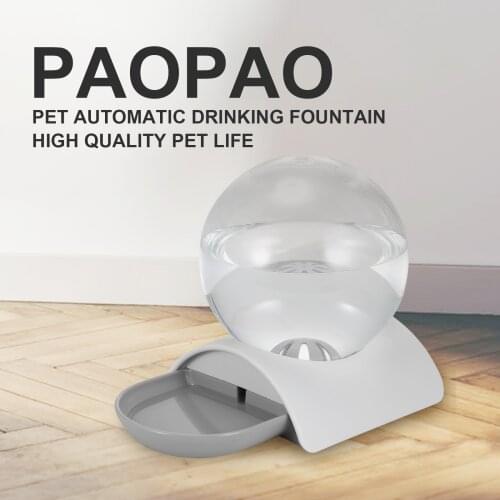 Dog Cat No Electric Automatic Pet Drinking Water Fountain Water Dispenser Pets Bubble Automatic Drinking Bowl Water Fountain