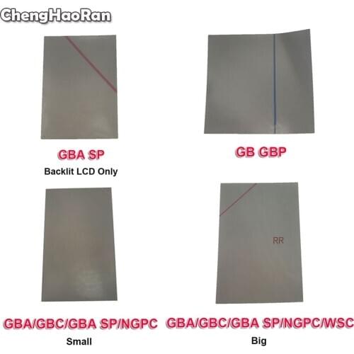 ChengHaoRan For GB DMG GBP Backlit Screen Modify Part Polarizing Film For Gameboy GBA GBC GBA SP NGP WSC Polarizer Filter Film