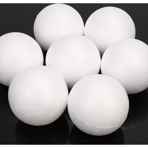 10pcs Polystyrene Styrofoam Foam Ball White Craft Balls For DIY Christmas Party Decoration Supplies Gifts