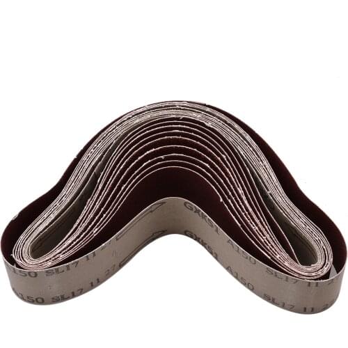 10pcs 50*686mm Sanding Belts 60/120/150/240 Grit Sander File Long Lasting Metal Grinding Aluminium Bands Polisher Oxide Sand