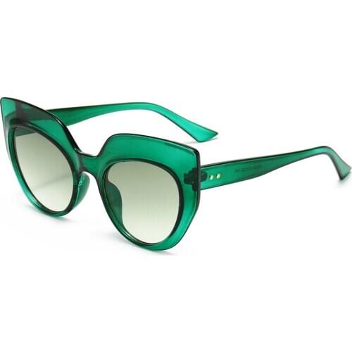 Veshion Retro Sunglasses Women Cat Eye 2021summer Ladies Sun Glasses Green Blue Dropshipping Uv400 Hot-selling Cheap