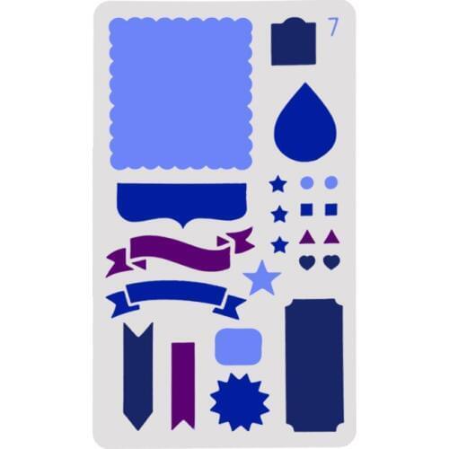 Frame Layering Stencils for Diy scrapbook/photo album Decorative Embossing coloring,painting stencil,home decor