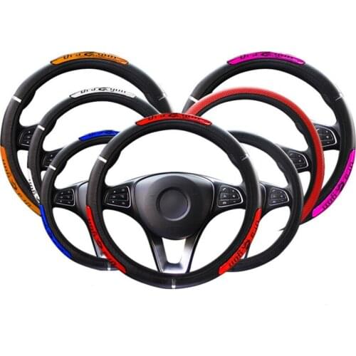 Universal Cool Chinese Dragon Design Car Steering Wheel Covers Reflective Pu Leather Steering-Wheel Covers Busines accessories