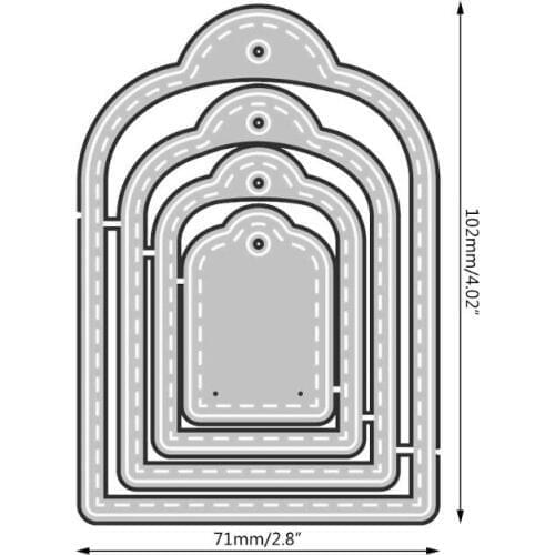 Bookmark Craft Die Metal Cutting Dies Cut for DIY Paper Card Making Scrapbooking R7RC