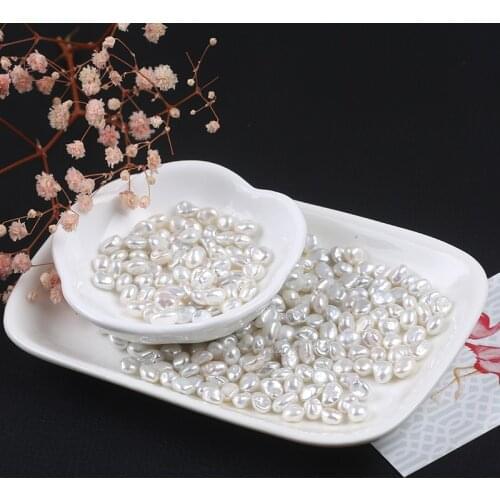 Good Luster Keshi Pearl Natural White Freshwater Bead 5-6mm For DIY Jewelry Making