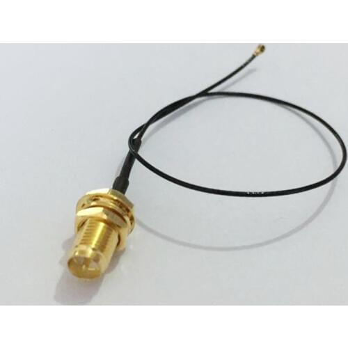 RP-SMA female jack to IPX IPEX U.FL MHF4 RF jumper cable 0.81mm 20cm long for PCI WIFI Card wireless router
