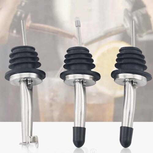 1Pcs For Beer Oil Champagne Bottle High Cover Wine Stoppers Party Utensil Black Stainless Steel Lid Pourers Wine Cap