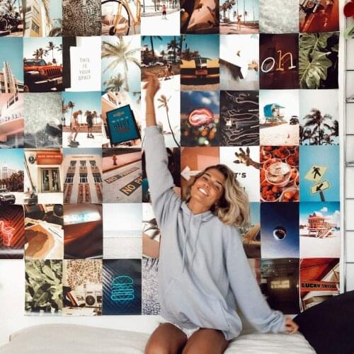 Flamingueo 100 Posters Prints Wall Art Aesthetic Room Decor Prints Posters Aesthetic Boho Decor Room Decoration Accessories Cute Room Decor Room Decoration