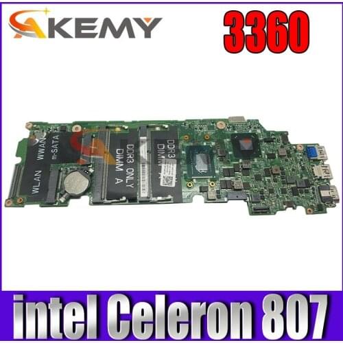 100% working for Dell Vostro 3360 Motherboard intel Celeron 807 028T4F CN-028T4F DA0V07MBAD1 tested ok