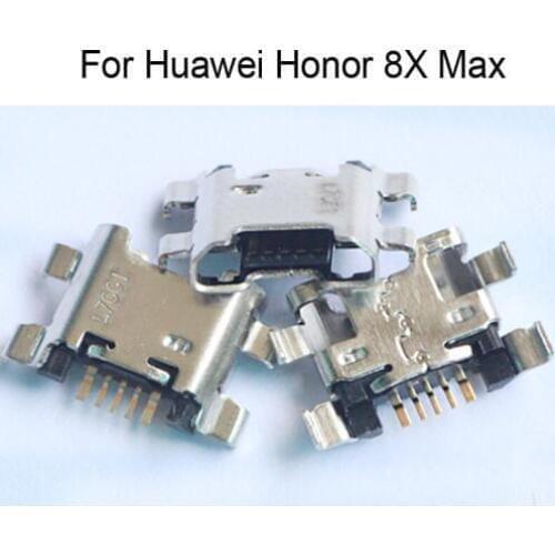 5PCS Replacement For Huawei Honor 8X Max Charger Connector Parts Repair Spare Parts 8XMax USB Dock Charging Port Honor8X Max