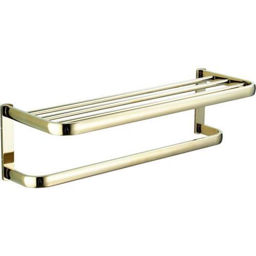 Antique Brass Bath Towel Rack Active Bathroom Towel Holder Double Towel Shelf Bathroom Accessories