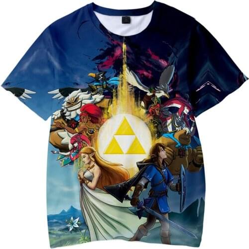 Hyrule Warriors : Age of Calamity 3D T Shirt Streetwear Boys Girls T-shirt Short Sleeve T shirts Top Casual Clothes