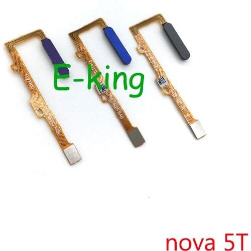 For Huawei Nova 5T Fingerprint Sensor Home Button Key Touch ID Flex Cable