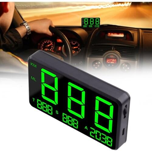 CITALL DC 50-120mA GPS Speedometer MPH HUD KM/h Over Speed Warning Digital Display Universal for Cars Motorcycles Trucks