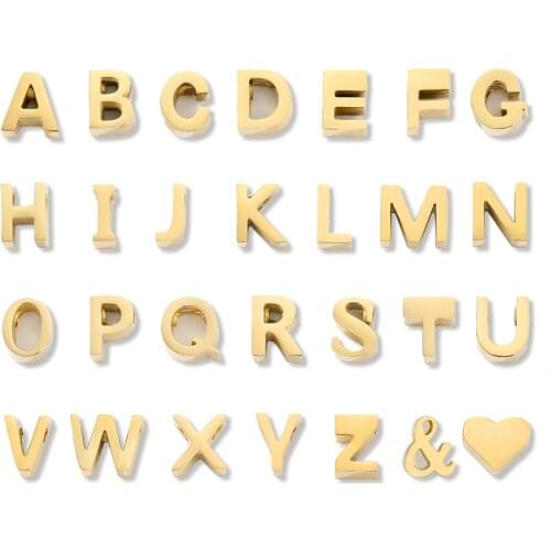 316L Stainless Steel Initial Name Pendant Necklace for Women Wholesale Alphabet A-Z 26 Letter Fashion Necklaces Dropshipping