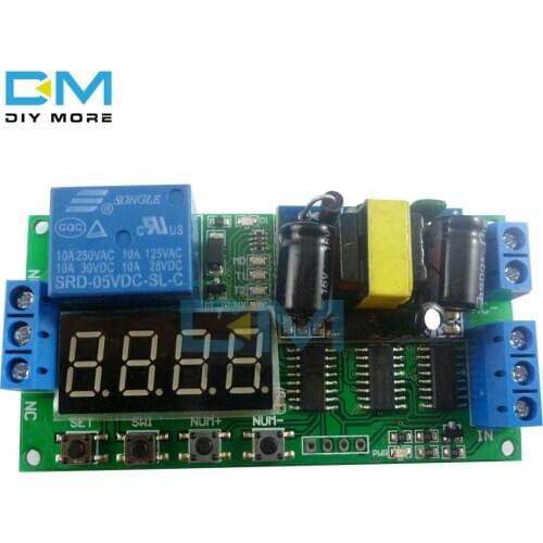 IO23B01 AC 110V 220V Converter Multifunction Self-lock Relay PLC Cycle Timer Module Delay Time Switch Board