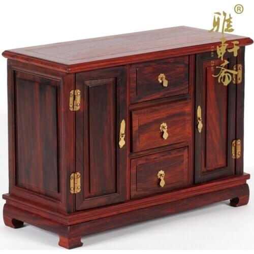 [] new mahogany Crafts Gallery Zhai miniature furniture furniture model Fang Mingqing acid Branch Bureau