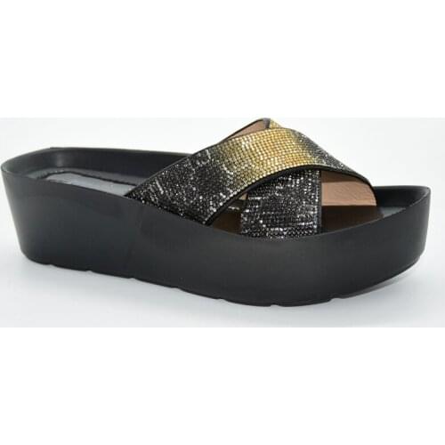 New Italian ladies wedding shoes decoration metal African party high heels Italian style ladies Nigeria party African shoes