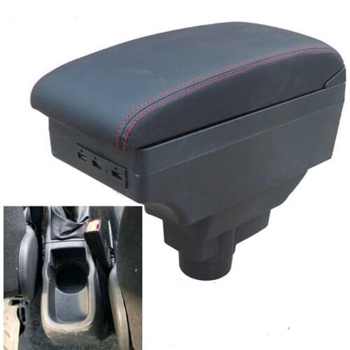 Fo Opel Corsa armrest box universal car center console modification accessories double raised with USB