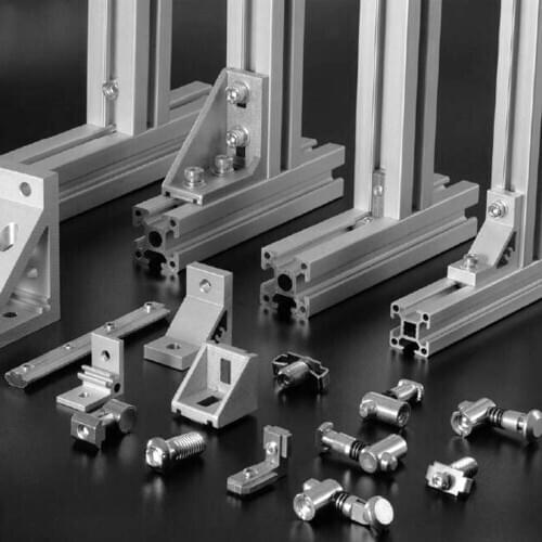 2020/3030/4040/4545 L Shape Right Angle Support Corner Bracket Fittings For Connector Industrial Aluminum Profile