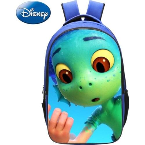 42cm Disney Luca Pixar Backpack for Boys Girls Cartoon Anime Print School Bag Kindergarten Student Rucksack Kids School Supplies