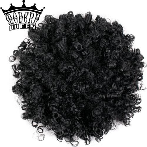 Synthetic Curly Hair Puff African American Short Afro Kinky Curly Wrap Synthetic Drawstring Puff Hair Extensions for Women