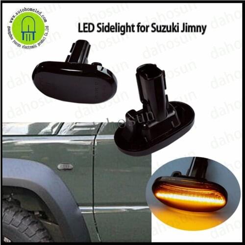 2pcs x dahosun Led Dynamic Side Marker Turn Signal Repeater Light Blinker for SuzukiI Jimny JB64W JB74 JB23 2018~ JB64