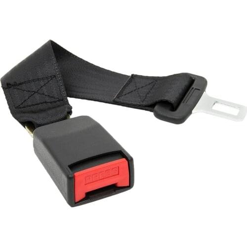 36cm Car Seat Belt Extender Safety 21-22mm Long-lasting Black Seat Belt Extender Car Auto D Type With Safety Buckle
