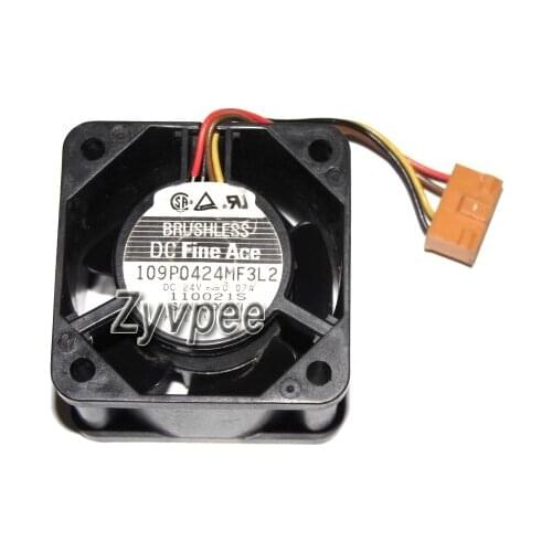 40x40x28MM 109P0424MF3L2 24V 0.07A 4Wires 4CM Cooling Fan