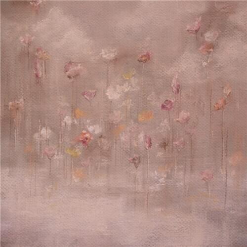 High Quality Reversible Scenery Backdrop Spring Floral Background Photo Photo Printed Flower Backdrop Baby Stretch Fabric Props